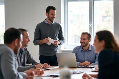 Team collaboration at Lombardi Telecommunications